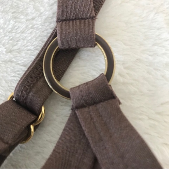 Leilani One Piece Tank Swimsuit Brown White New 6 - Picture 4 of 8